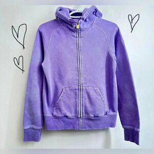 Aritzia TNA Purple Hoodie Full Zip Fleece Logo size XL
